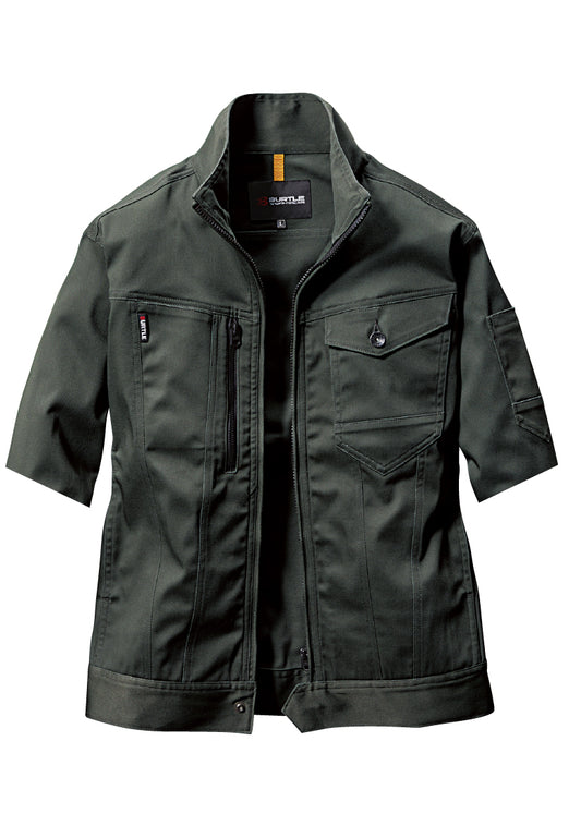 ミルスグリーン
※加工はイメージです。製品によって半袖加工のし上がりが若干異なる場合がございます