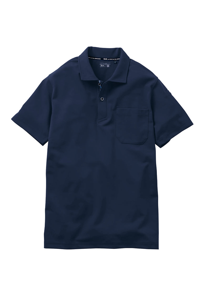 SOWA 7325-51 桑和 G.G 吸汗速乾 UVカット 半袖ポロシャツ(胸ポケット