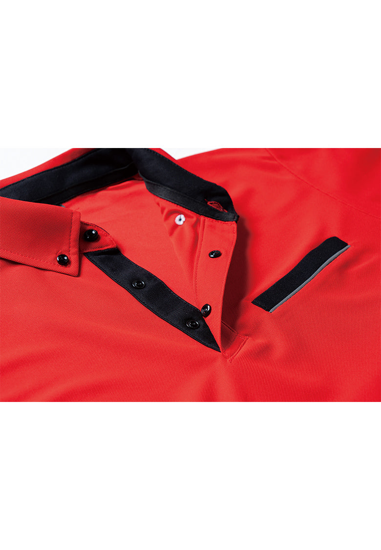 SOWA 7335-50 桑和 エコ 長袖ボタンダウンポロシャツ(胸ポケット付き