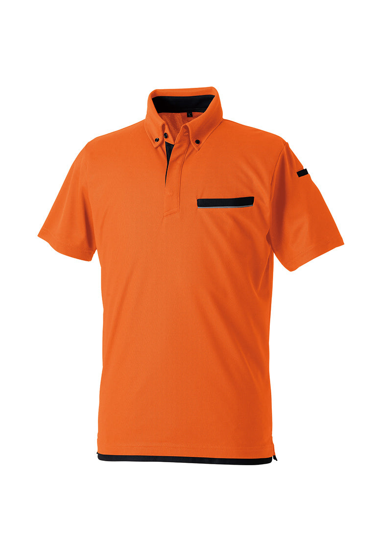 SOWA 7335-51 桑和 エコ 半袖ボタンダウンポロシャツ(胸ポケット付き