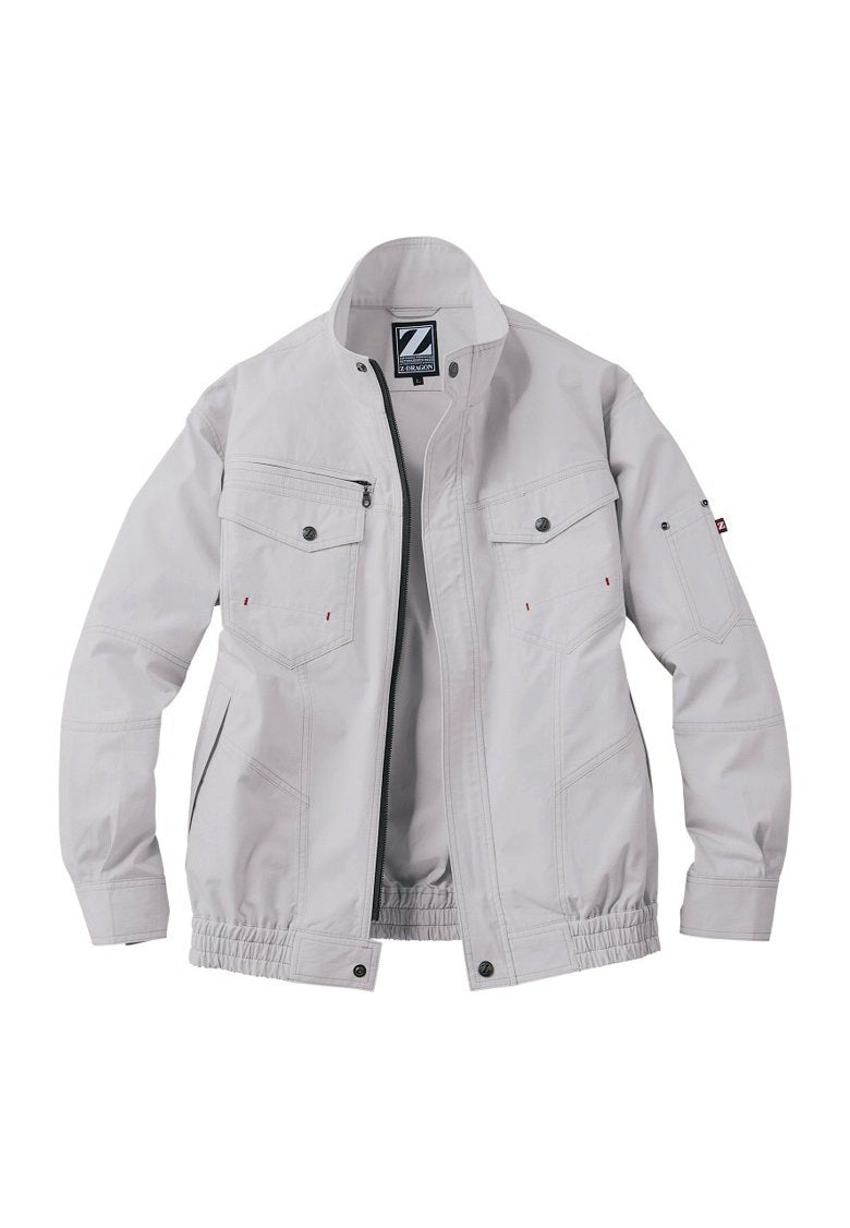 自重堂 74000 ZDRAGON 空調服(R)長袖ブルゾン シルバー（C/036）