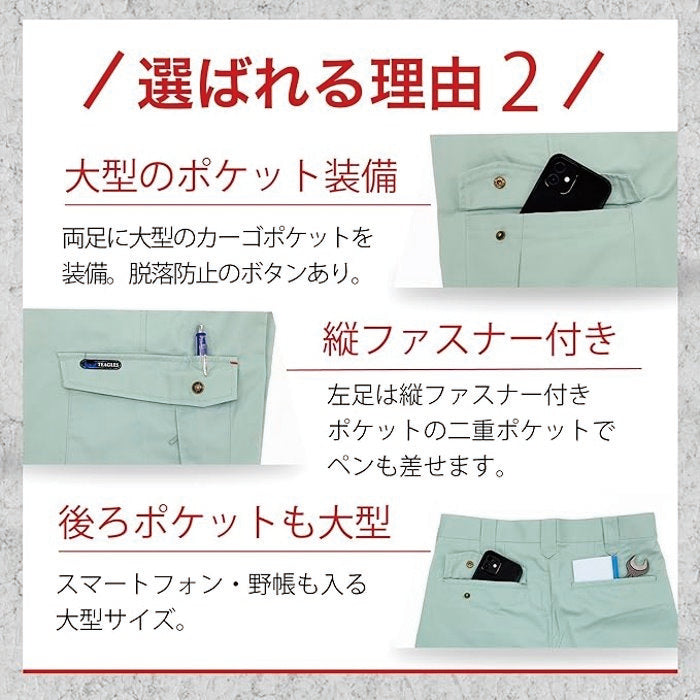大型のポケット装備