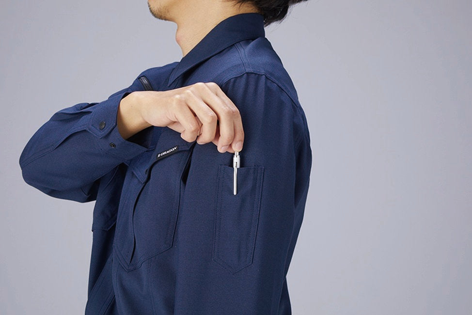 自重堂 76904 Z-DRAGON 製品制電 裏面 ストレッチ 長袖シャツ 【通年用