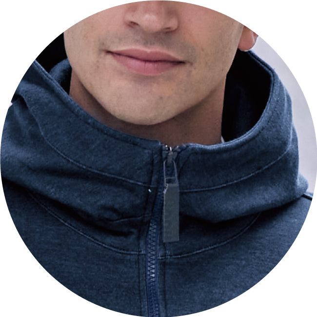 HOOH 822 村上被服 ジップスウェットパーカー F～XO【通年用】