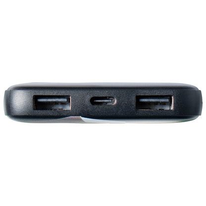 ①USB-Cタイプ×1ポート（入力/出力）
②USB-Aタイプ×2ポート（出力）
③（側面）microUSBタイプ×1ポート（入力）