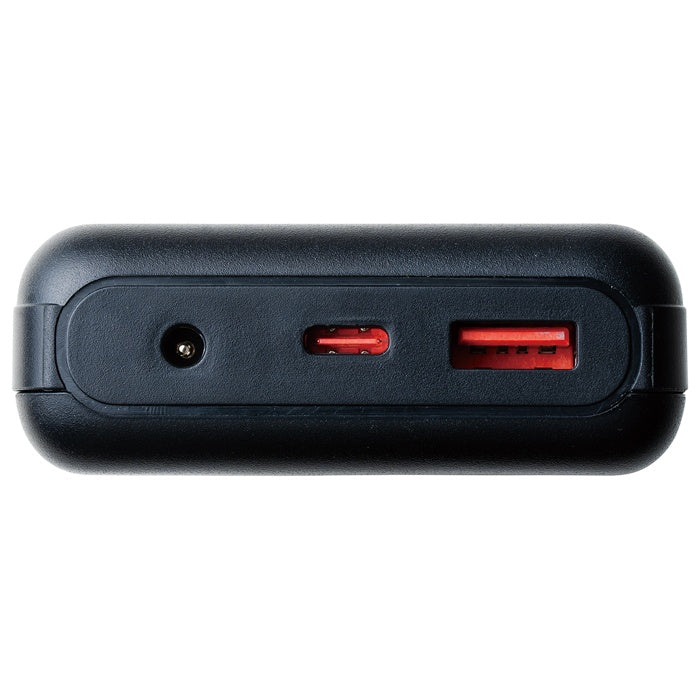 ①USB-Cポート（充電兼用）
②USB-Aポート（出力専用）
③DCポート（出力専用）