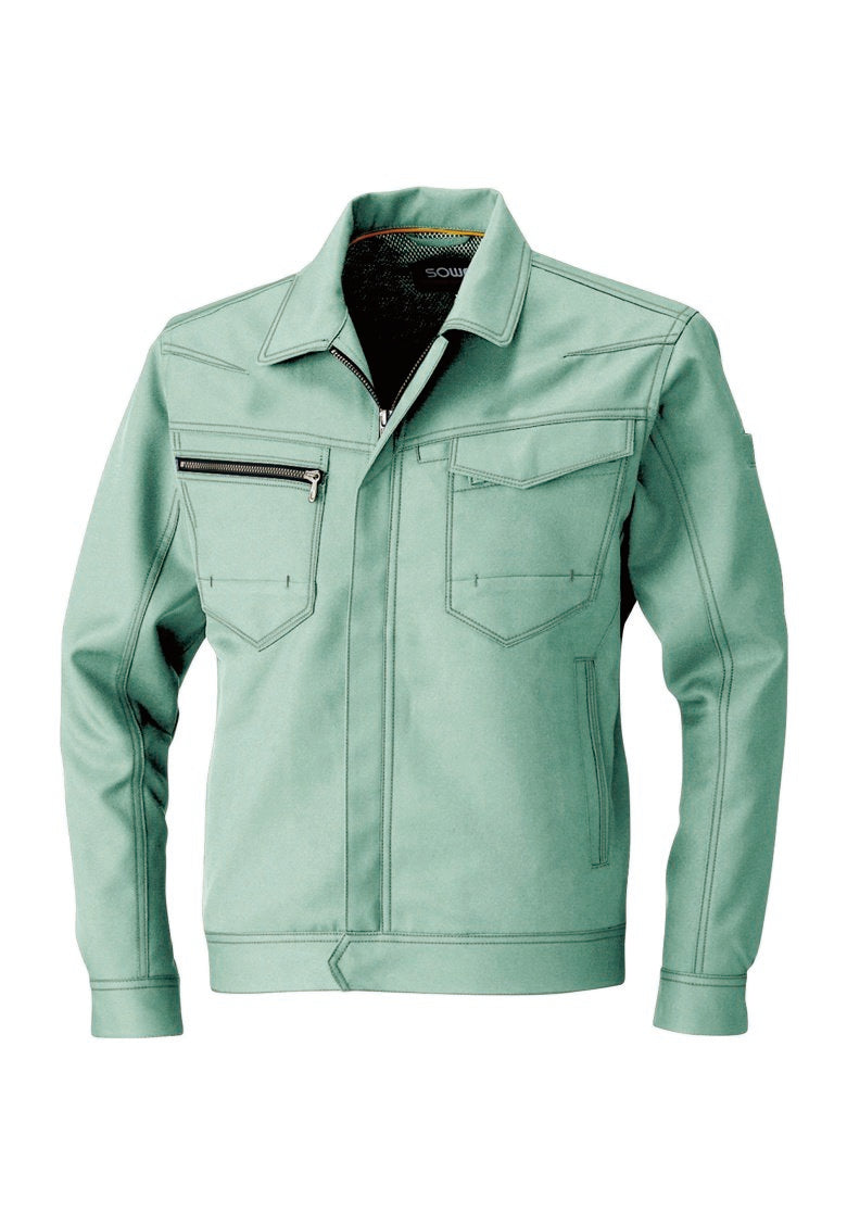 SOWA 9663 桑和 ストレッチ制電JIS T8118適合品 裏綿ジャケット【秋冬