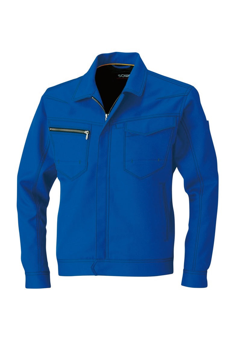 SOWA 9663 桑和 ストレッチ制電JIS T8118適合品 裏綿ジャケット【秋冬