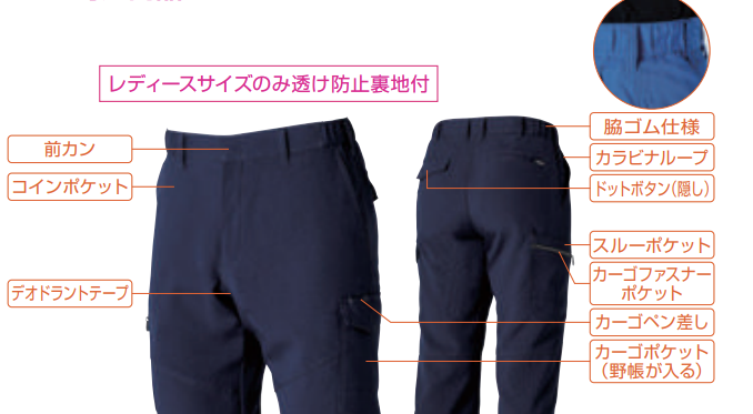 SOWA 968-98 桑和 ストレッチ制電JIS T8118適合品 裏綿カーゴパンツ SOWA 968-98 桑和 ストレッチ制電JIS T8118適合品 裏綿カーゴパンツ