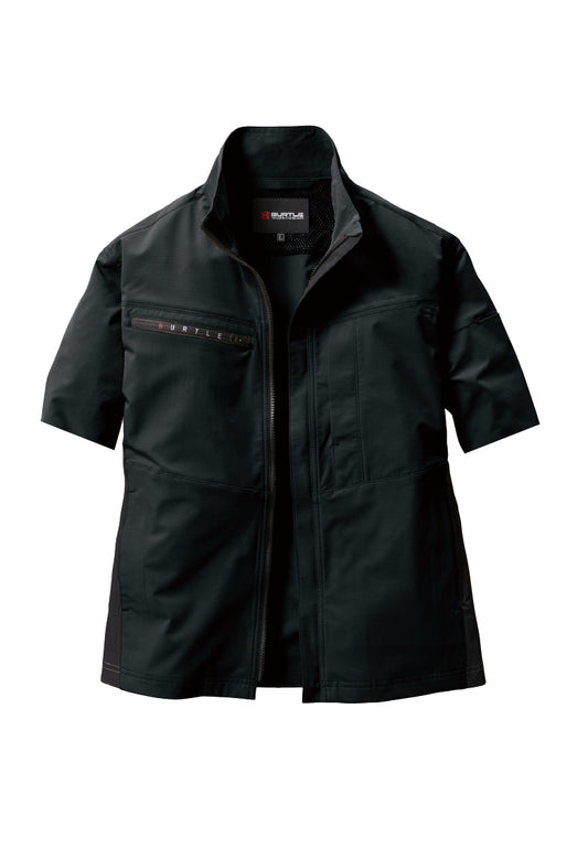 ブラック
※加工はイメージです。製品によって半袖加工のし上がりが若干異なる場合がございます
