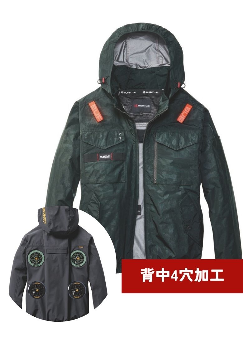バートル AC1151-B4 BURTLE 空調 フルハーネス対応 ACタクティカル長袖