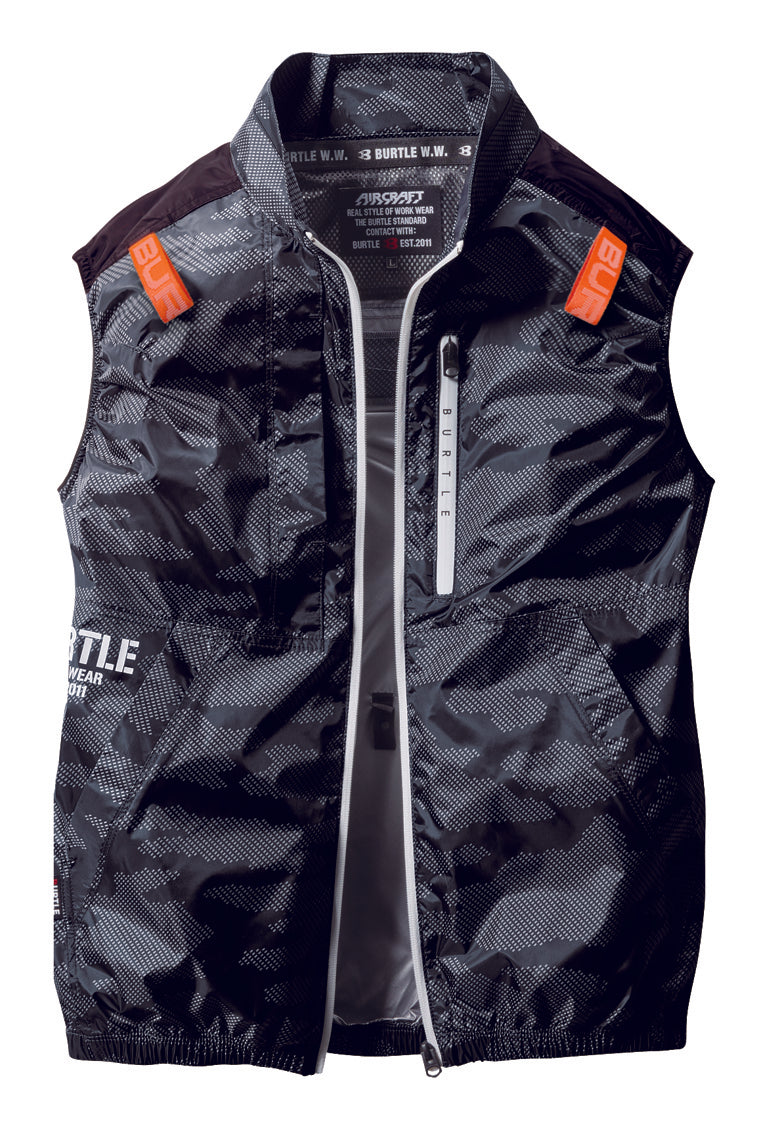 BURTLE AC2014 空調服 L ブラック/カモフラージュ