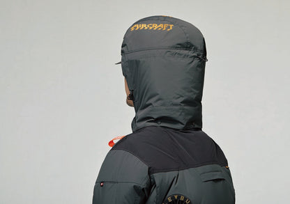 
大型フードスピンドル付き（前・後）
（ボタン止め着脱仕様）
フードプリント