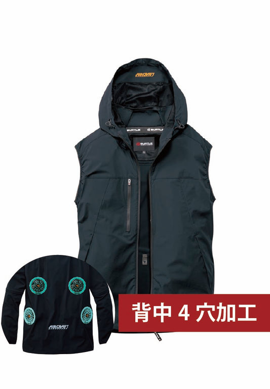 背中4穴追加済み空調ウェア バイパー バックスタイルはイメージです