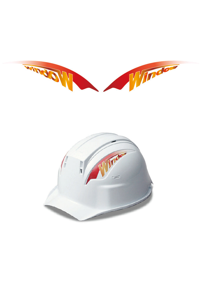 ヘルメット用ステッカー シールオプション  [D-12レッド]