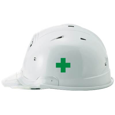 デザイン：通常、ヘルメットの側面（着左）にプリントした場合※具体的な位置はヘルメットによって異なる場合がございます