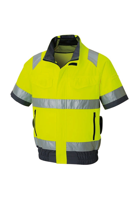 サンエス KF92520 空調風神服🄬 Hi-Vis 高視認 半袖ブルゾン S～6L