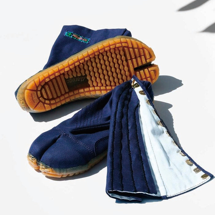 マルゴ プロガードジョグ 12枚コハゼ（大きいサイズ） 紺 使用イメージ2