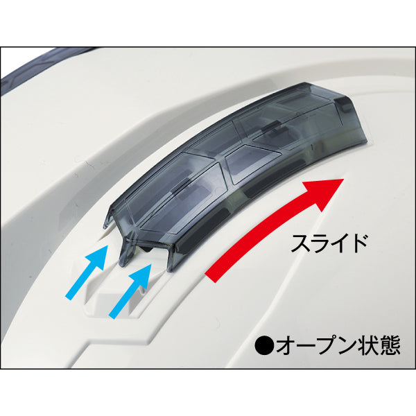 スライドカバーベンチレーション搭載