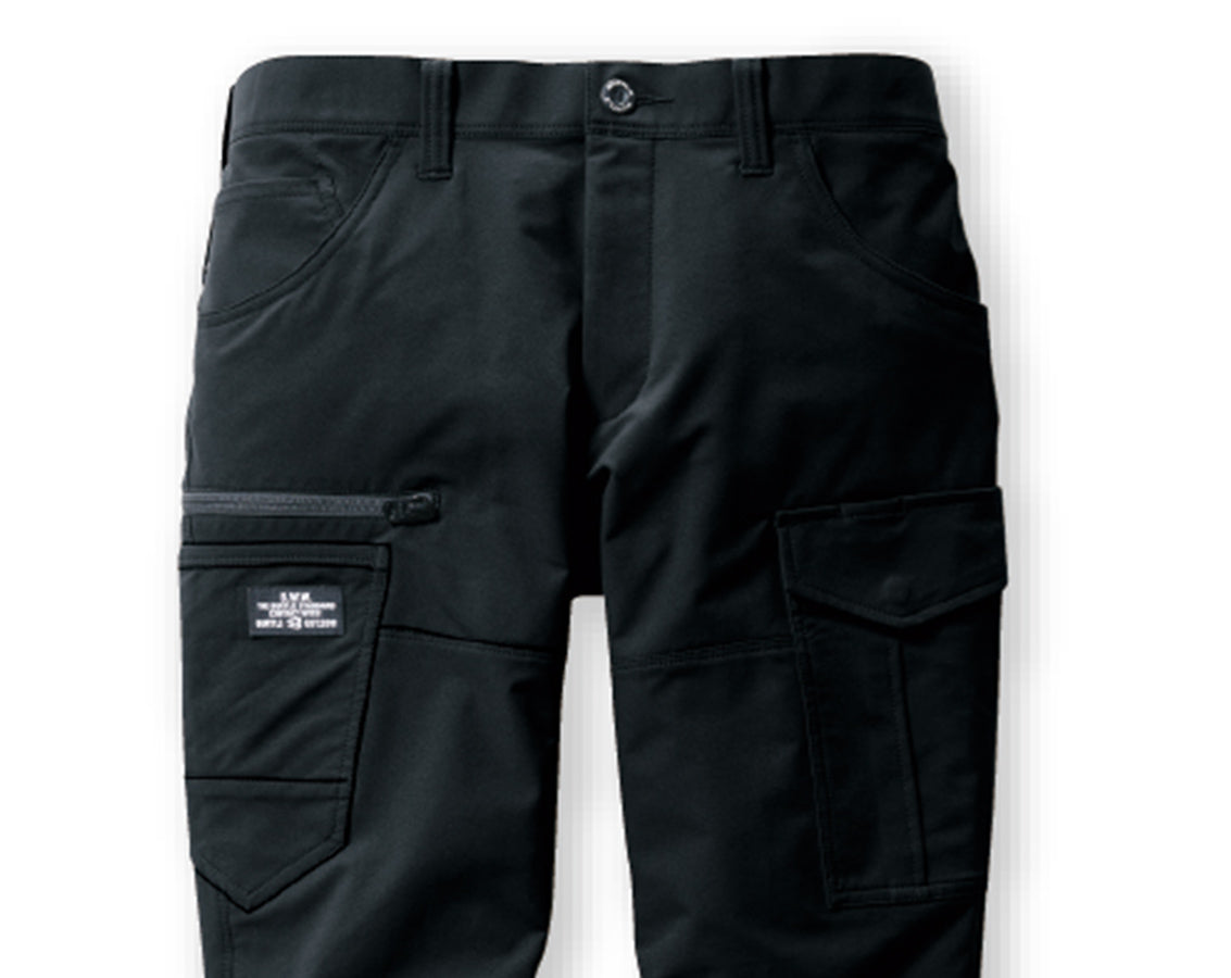 【股下100cmまで】バートル 9512 BURTLE 帯電防止 JIS T8118適合 ストレッチカーゴパンツ【春夏用】【生地継ぎ足し加工代込み】