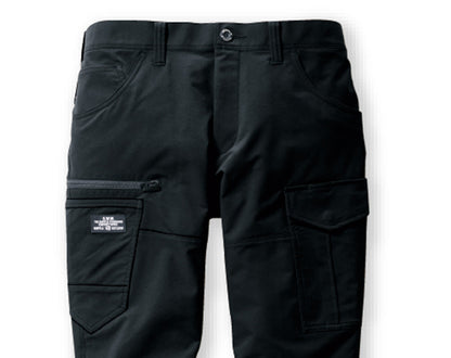 【股下100cmまで】バートル 9512 BURTLE 帯電防止 JIS T8118適合 ストレッチカーゴパンツ【春夏用】【生地継ぎ足し加工代込み】