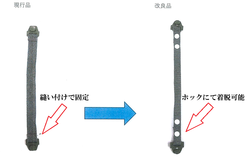 ヘルメット耳ひも 単品 交換用 [W 耳紐] 適応ヘルメット専用 [進和化学工業]  2本1組